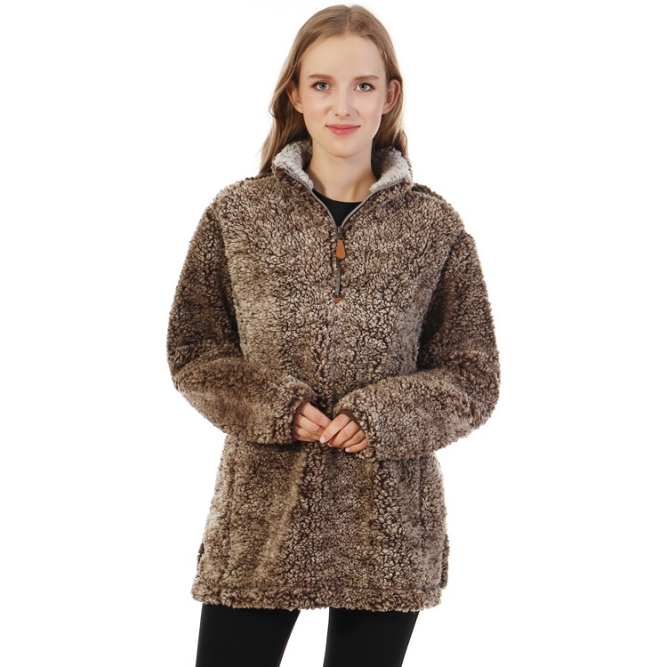 True grit Brown pull over